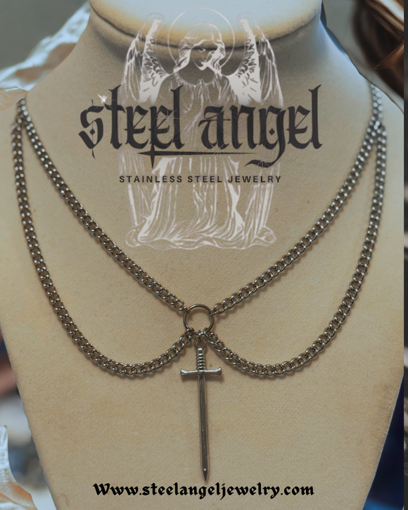 victorian blade necklace