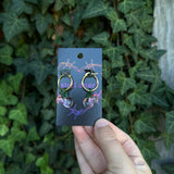 gold cherry hoops
