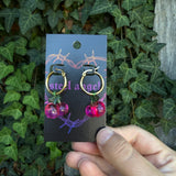 gold cherry hoops