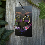 gold cherry hoops