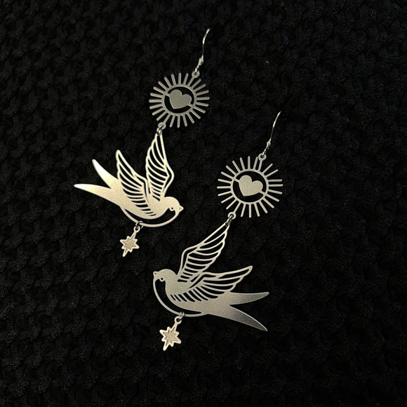 sparrows soaring
