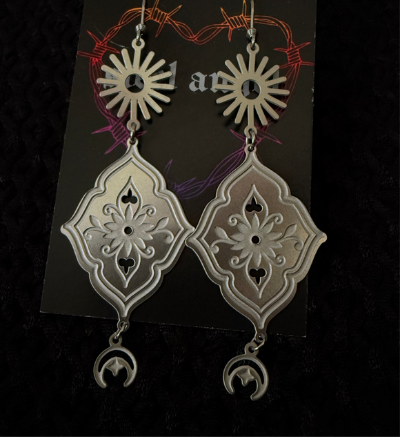 floral embellishment dangles