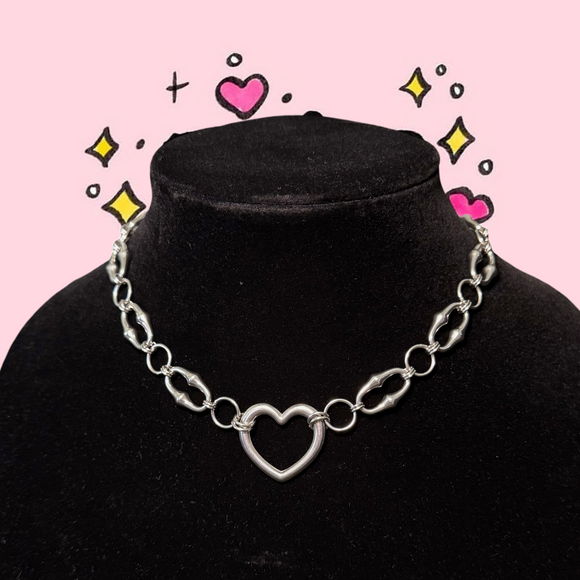 chained hearts choker