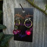 gold cherry hoops
