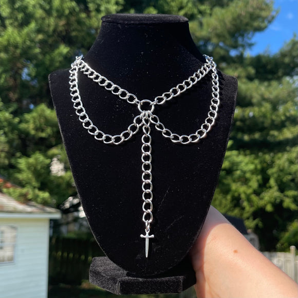 victorian dagger choker